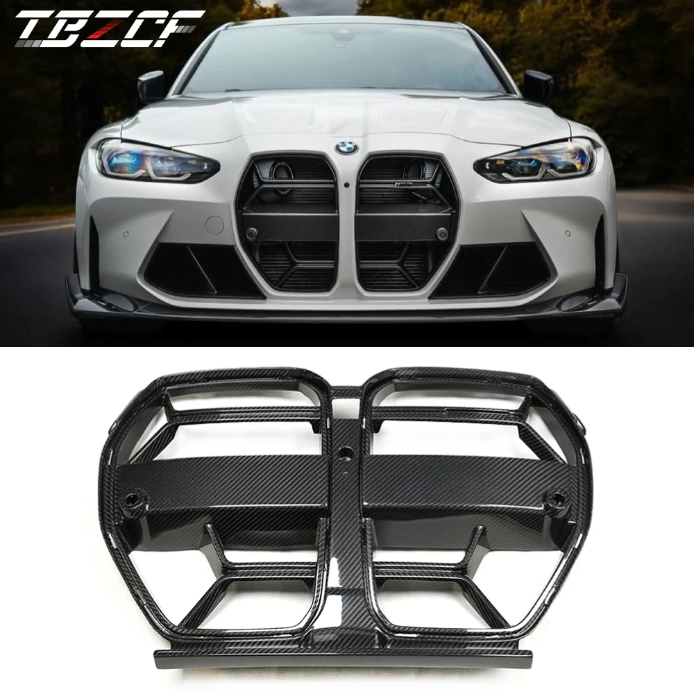 

Real Dry Carbon Fiber Front Bumper Grille For BMW M3 G80 M4 G82 G83 CSL Style Dry Carbon Fiber Front Bumper Air Intake Grille