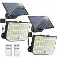 256 LED Solar Light Super Bright 3 Working Modes Motion Sensor Strong Power IP65 Waterproof Garden Wall Flood Light for Outdoor