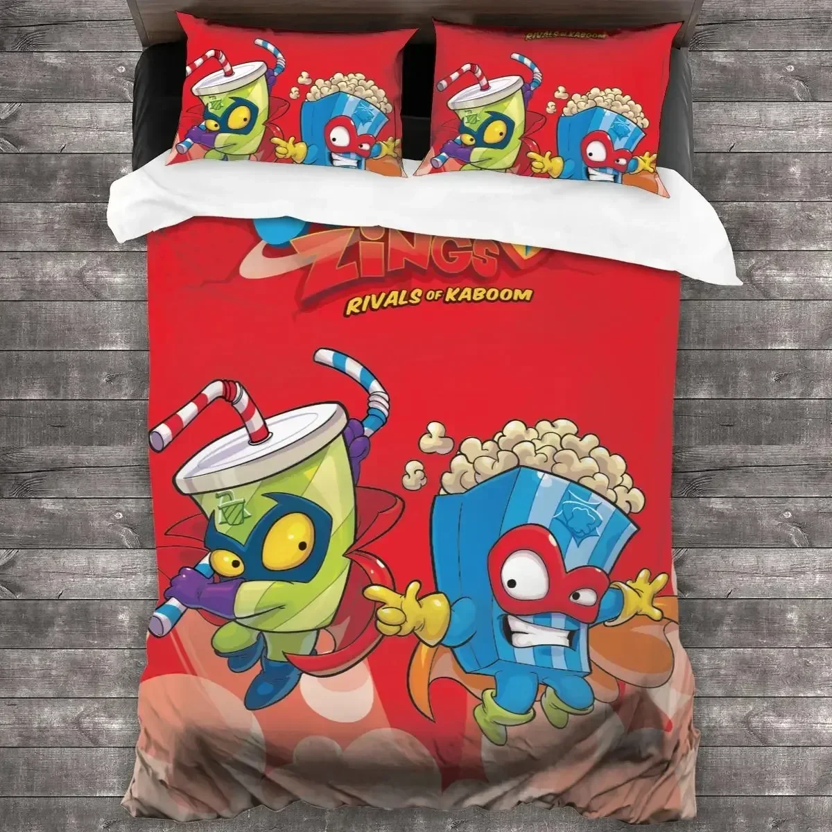 

Super Zings Single Twin Bedding Set Printed With Pillowcase Bed Duvet Cover Soft Queen King Size Bedclothes Home 3D Anime Game