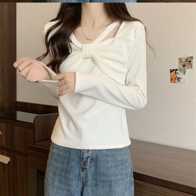 

Sweet Spicy Slim Body Jacket Women's Design Autumn New Unique French Long-sleeved Base Shirt