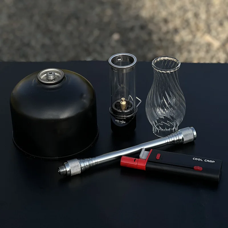 المحمولة التخييم الغاز شمعة ضوء المصباح المدمجة غاز البوتان ضوء الاستخدام في الهواء الطلق للتخييم الصيد نزهة ليلة ضوء مصباح الغاز