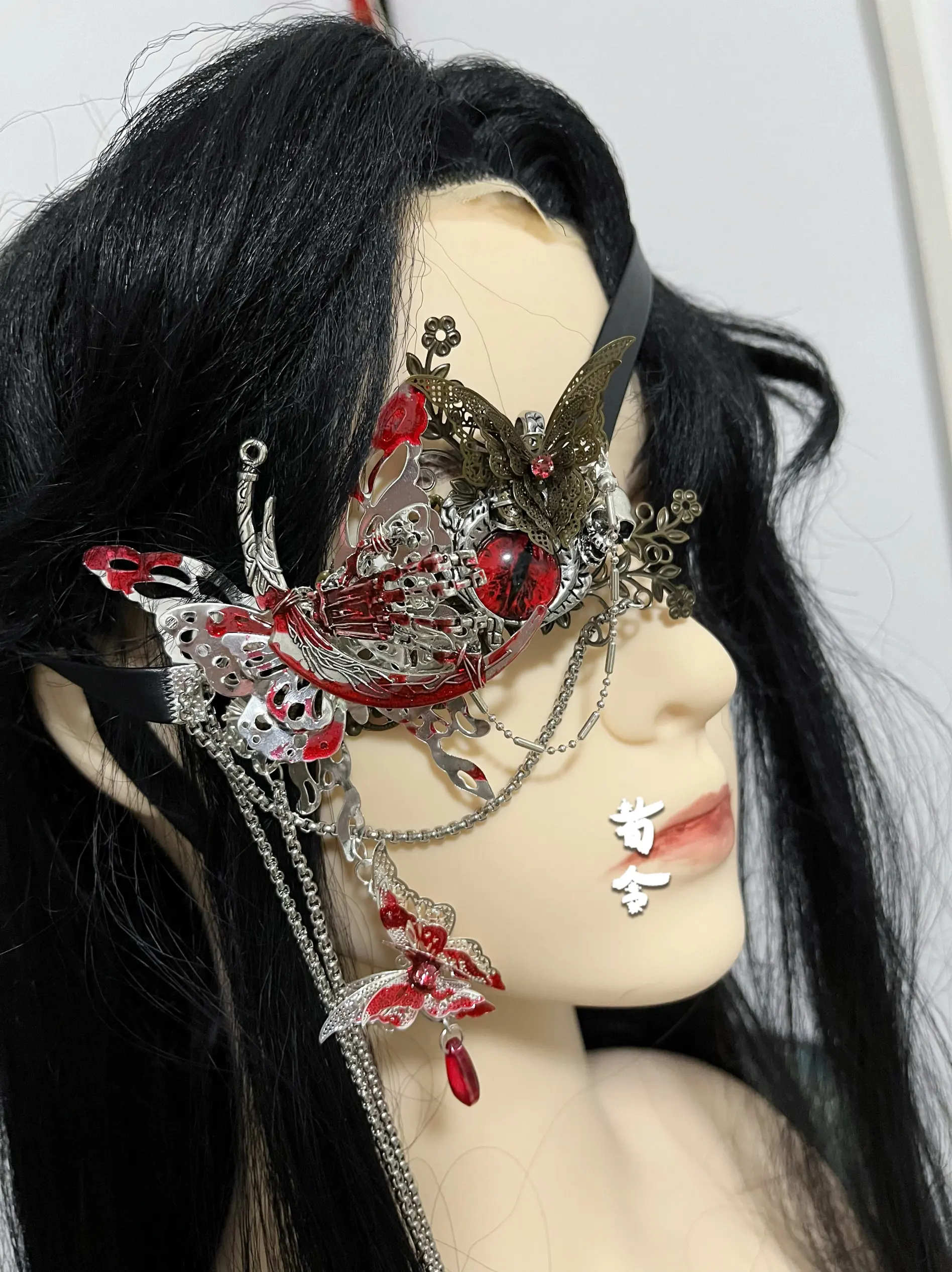 Heaven Officials Blessing Hua Cheng Cosplay Prop Hua Cheng Eyepatch HuaCheng Blinder Accessories Tian Guan Ci Fu Cosplay Outfit - view 4