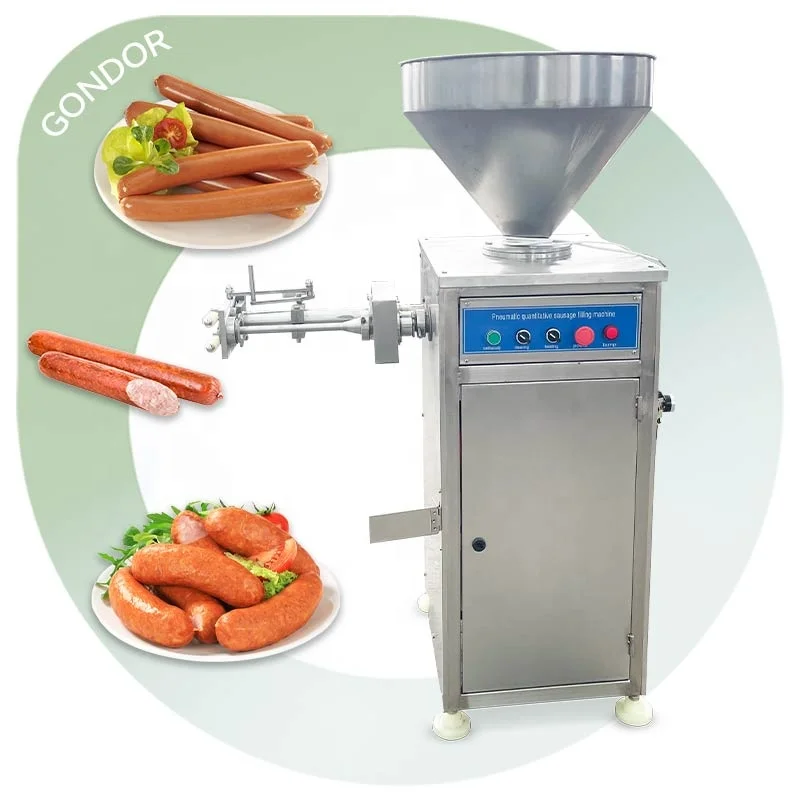 Sausage Small Automatic Pneumatic Meat Fish Enema Fill Stuffer Kink Twist Make Seal Machine Price In China
