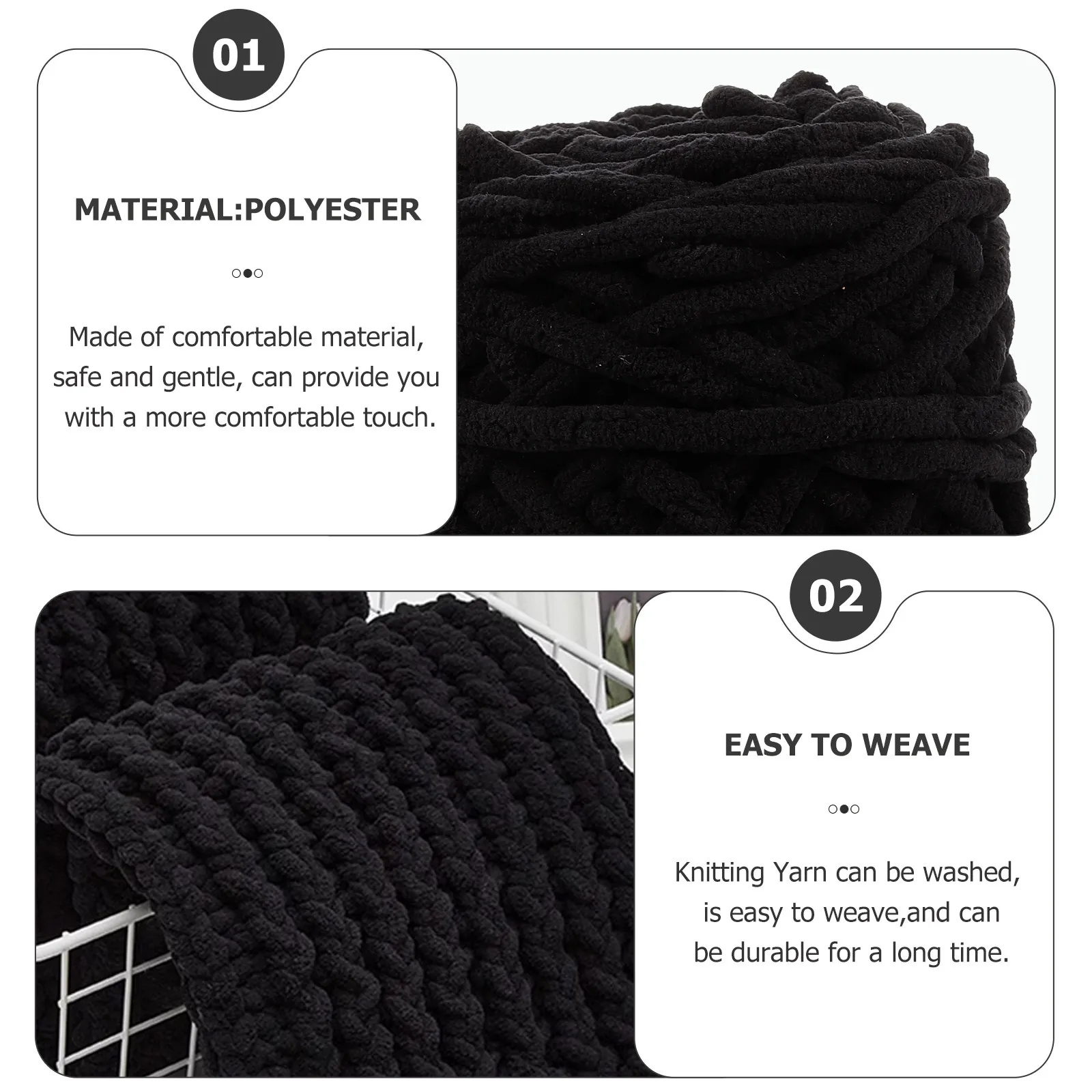 

4 рулона толстой мягкой полиэстеровой пряжи для вязания крючком, нитки для ручного вязания, материалы для рукоделия, толстая шерсть для вязания