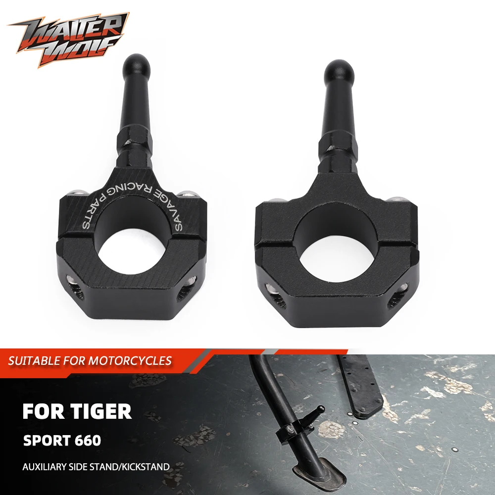 

Motorycle 22mm Foot Pedal Support Extension Aid Tool For Tiger Sport 660 2022 2024 Auxiliary Clamp Side Stand Kickstand FootRest