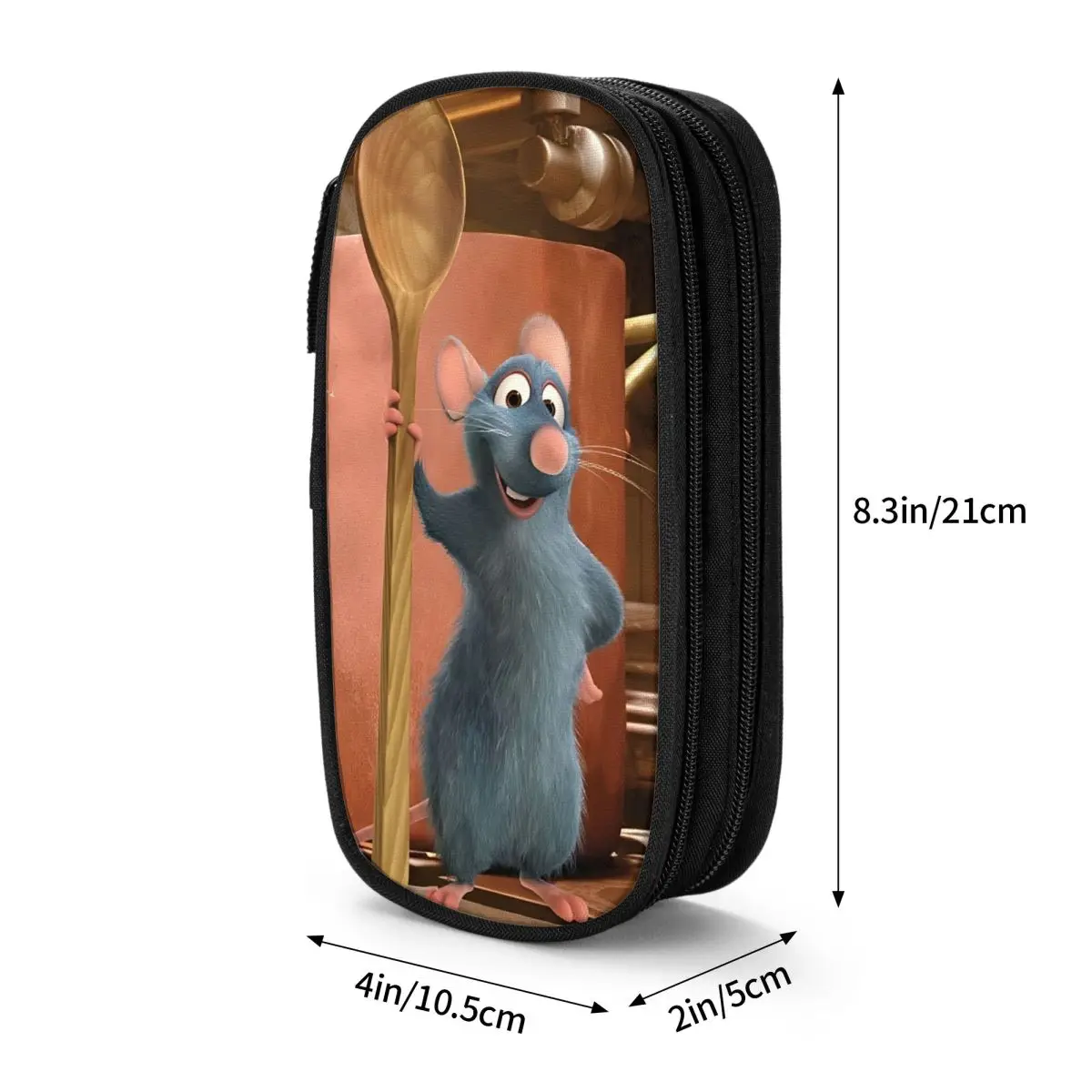 Cute Ratatouille Pencil Case Big Pencil Pouch Boy Girl Canvas Vintage School Pencil Cases Printed Stationery