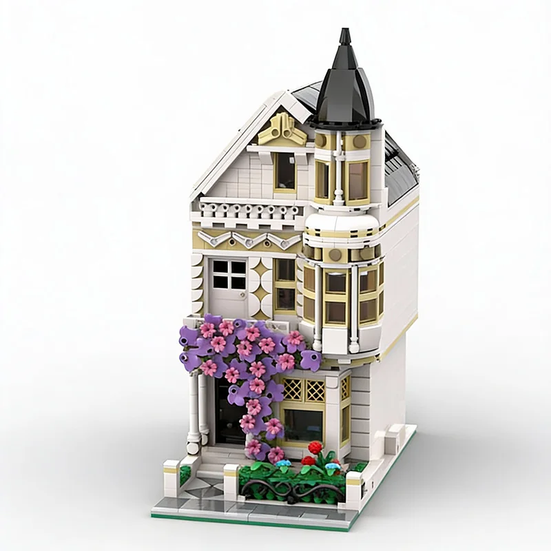 1945 PCS City Engineering Victorian Town House MOC Customize Modular Building Block Popular Educational DIY Toy Christmas Gift