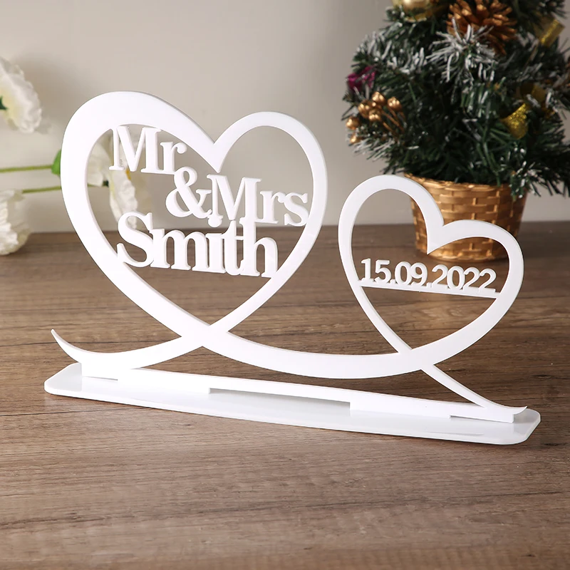 Custom Mr & Mrs Wedding sign,Custom Last name sign, Mr and Mrs Last name sign for Wedding top table, Wedding centrepiece decor