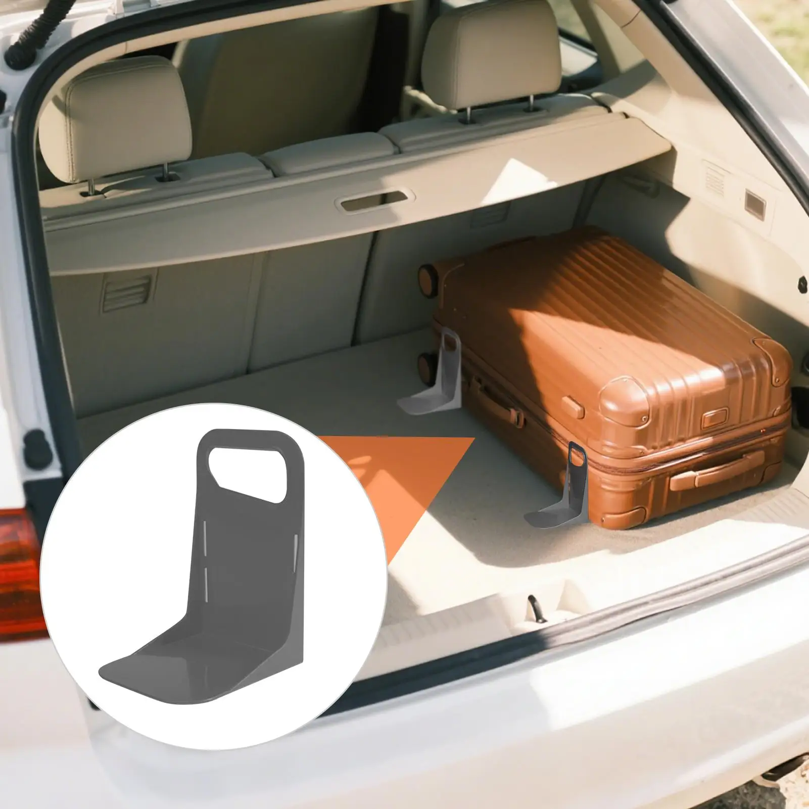 2 Pieces Car Trunk Cargo Block Fixer Adjustable Distance Storage Box Automotive Accessories for Drivers Road Trips Travelers