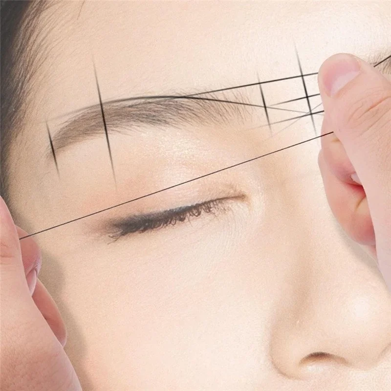 Liners Thread Semi Permanent Positioning Mapping Strings Eyebrow Measuring Tool  Pre-ink String for Microblading