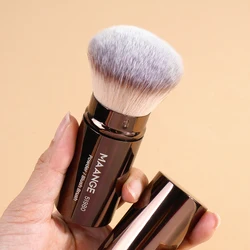 MAANGE 1PCS Retractable Foundation Makeup Brush Soft Dense Blusher Powder Concealer Makeup Brush Portable Cosmetic Makeup Tools