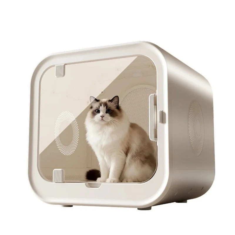 70 L Eco-Friendly Pet Drying Cabin Large Capacity Automatic Pet Dryer Box For Cats Dogs Rabbits Bathroom Use Time Temperature