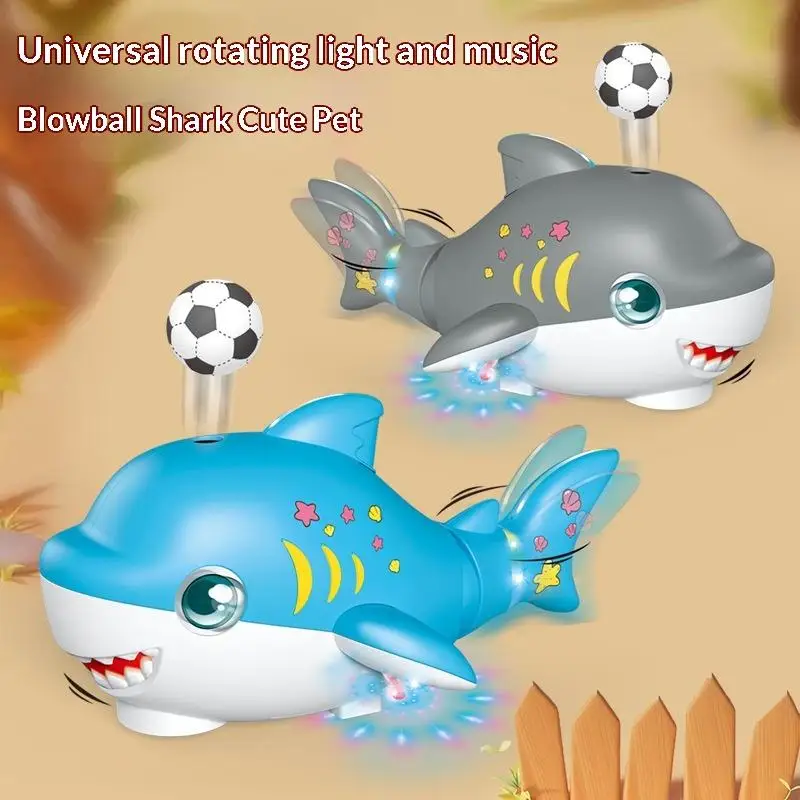 Cartoon Electric Shark Toy With Light And Sound Automatic Moving Shark Toy Interactive Toys For Kids Gift