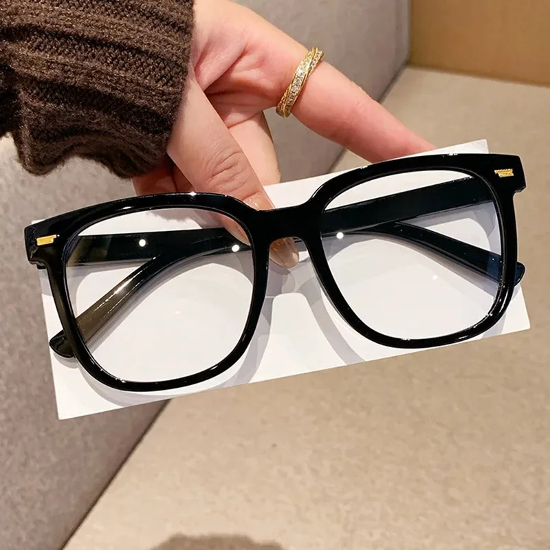 Square Computer Glasses Ultra-Light Retro Eyewear Full Frame Transparent Eyeglasses Anti-Blue Light For Reading Wear Office
