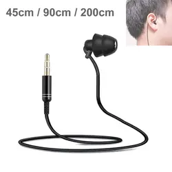 3.5mm Plug Single Side Earphone, Mono Earbuds in Ear Noise Isolating Headphone, for Walkie Talkies Phone MP3 Players Computer