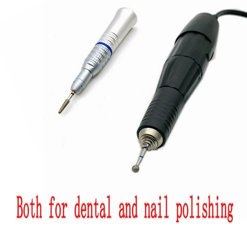 10pcs/box Dental Lab Polisher Diamond Nail Drill Bit For Manicure Cutter Dental Diamond Grinding Polish Burs