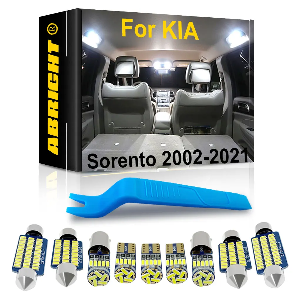 

Car Interior Light LED For KIA Sorento BL XM UM MQ4 2002 2007 2010 2011 2013 2014 2015 2016 2017 2018 2019 2020 2021 Canbus Lamp