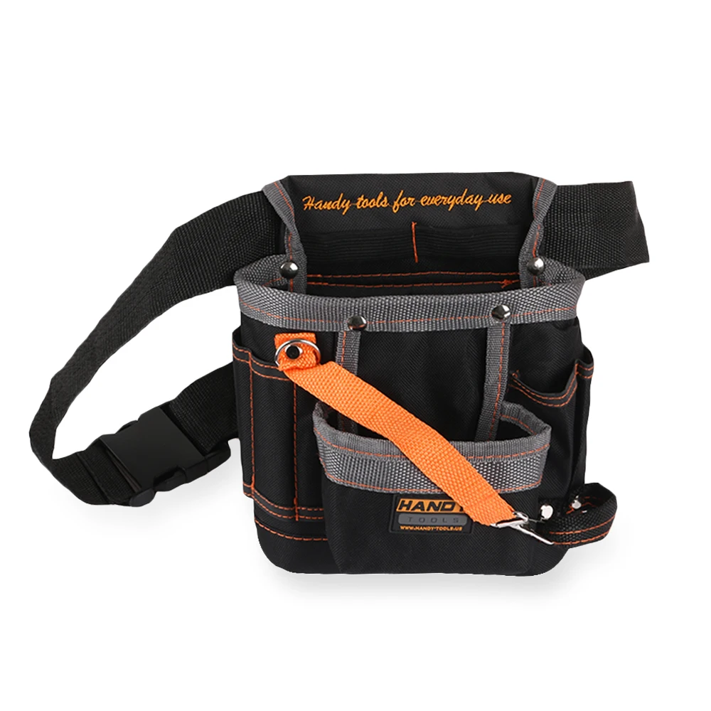 8 Pockets Oxford Cloth Toolkit Bag Adjustable Electrician Tools Belt Waterproof Instrument Pouch Waist Pack