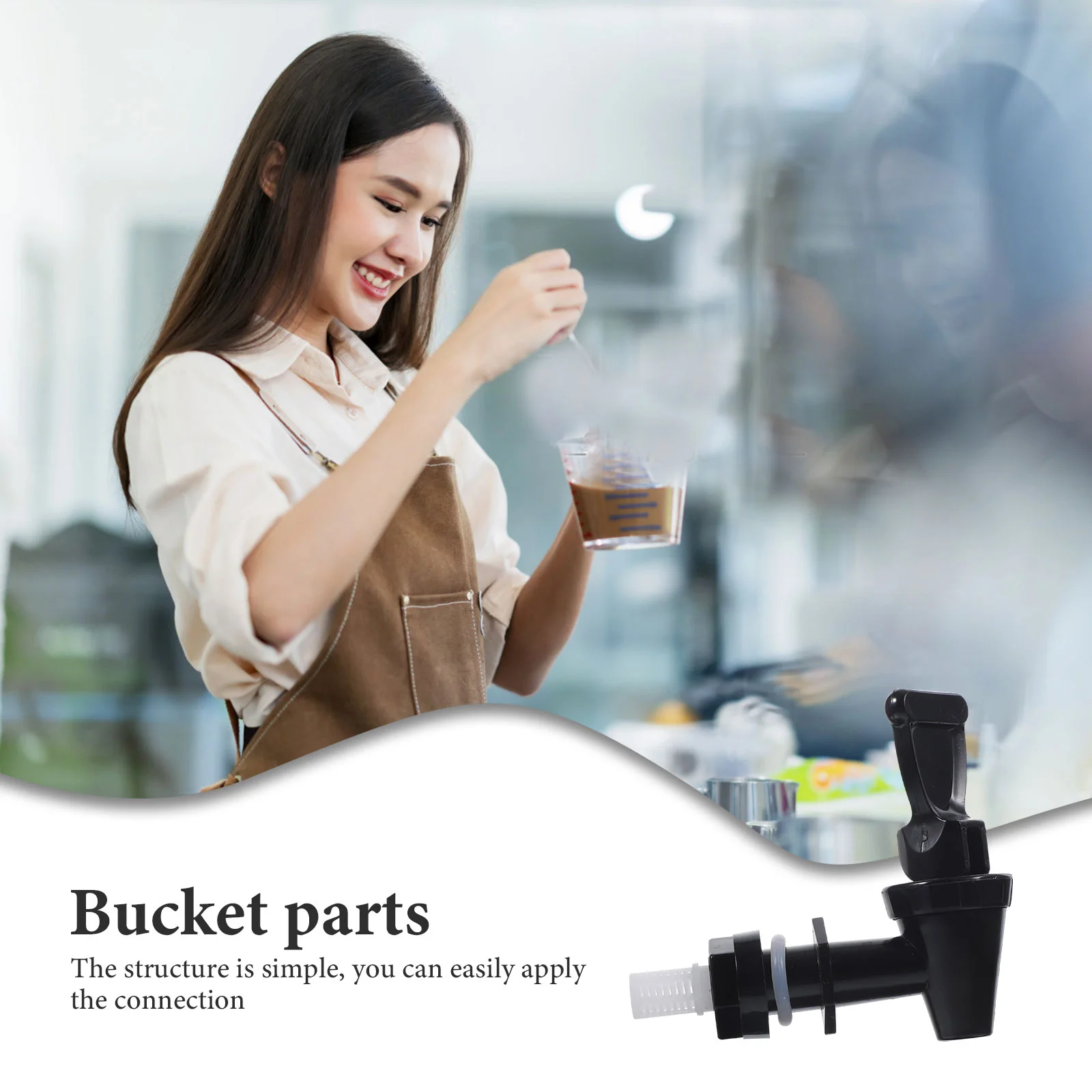 Water Dispenser Barrel Tap Practical Milk Tea Bucket Faucet Water Container Faucet Water Bucket Supply Replacement Adapter