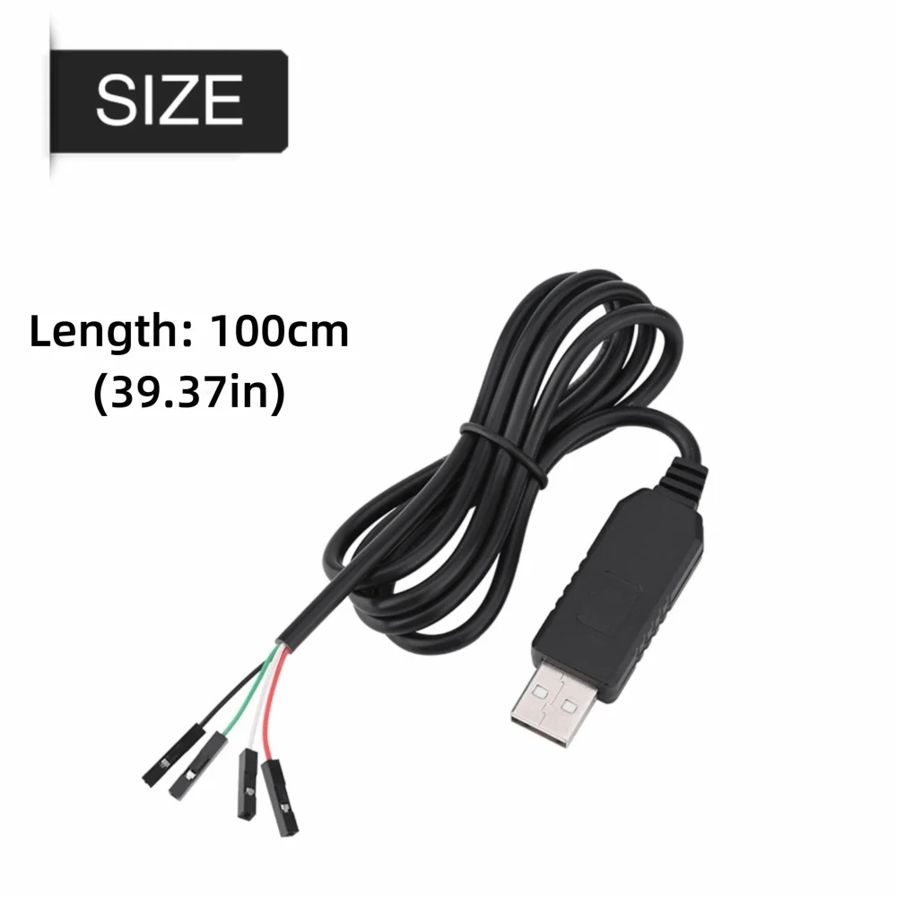 PL2303HX RS232 USB إلى TTL محول 100 سنتيمتر طول واجهة تسلسلية USB إلى كابل TTL USB إلى COM/TTL STC تنزيل كابل