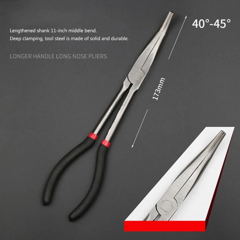 3Pcs Long Nose Pliers Set Straight Bent Tip Mechanic Equipment Hand Tools For professional traders and DIYers Dropship