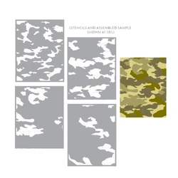 New 2023 Camouflage Stencil Collection Scrapbooking for Paper Making Frames Card Craft no Stamp Cutting Dies