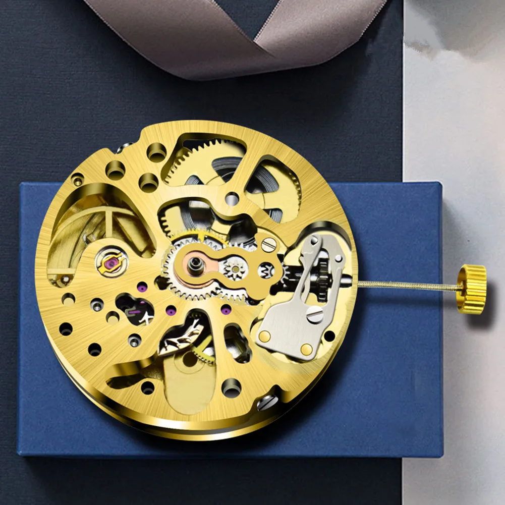 27 مللي متر 17 جواهر الذهب الهيكل العظمي ساعة أوتوماتيكية الحركة الميكانيكية 2004 أجزاء الساعاتي أداة ساعة استبدال الملحقات