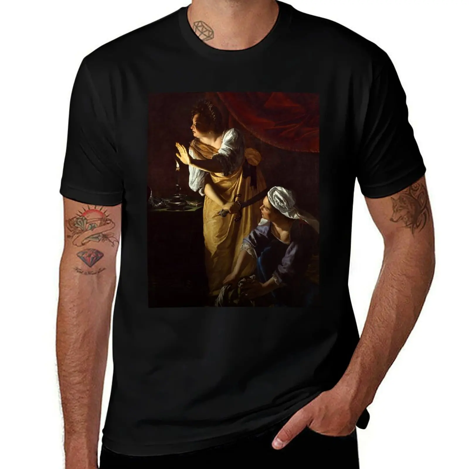 

Judith and her Maidservant - Artemisia Gentileschi T-Shirt tops new edition oversizeds baggy shirts mens white t shirts