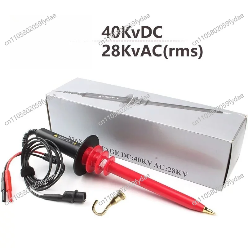 HPV-40 High Voltage 40KV Multimeter Probe 1000 High Voltage Attenuation Detection Rod AC 10MHZ Probe 0-40KV 1000:1 for Testing