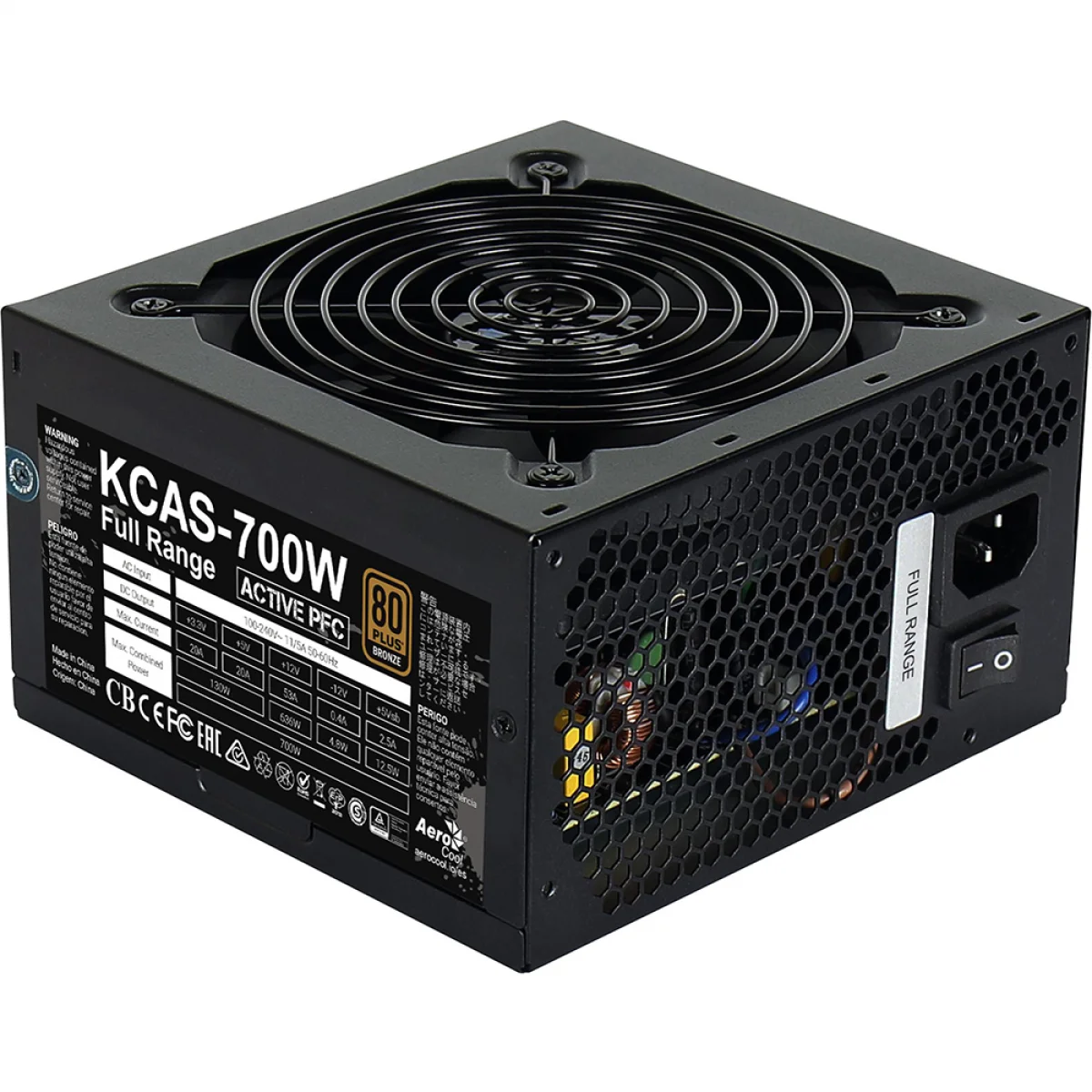 Aerocool KCAS 700W 80 Plus Active PFC Bronze Source