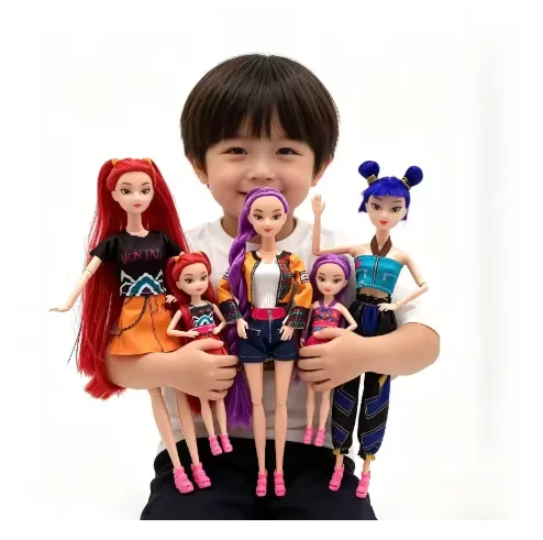

2026 NEW KPop Demon Hunters Rumi Mira Zoey Anime Figure Set - Cute Cosplay Dolls Action Figures - Birthday Gift for Kids:&