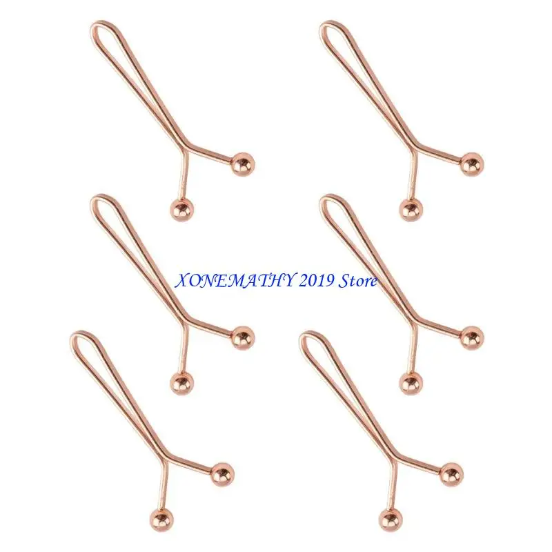 

F42F 6pack Pant Shirt Buttoned Fastener Metal Buttons Jeans Waist Buttons Clothing Accessory