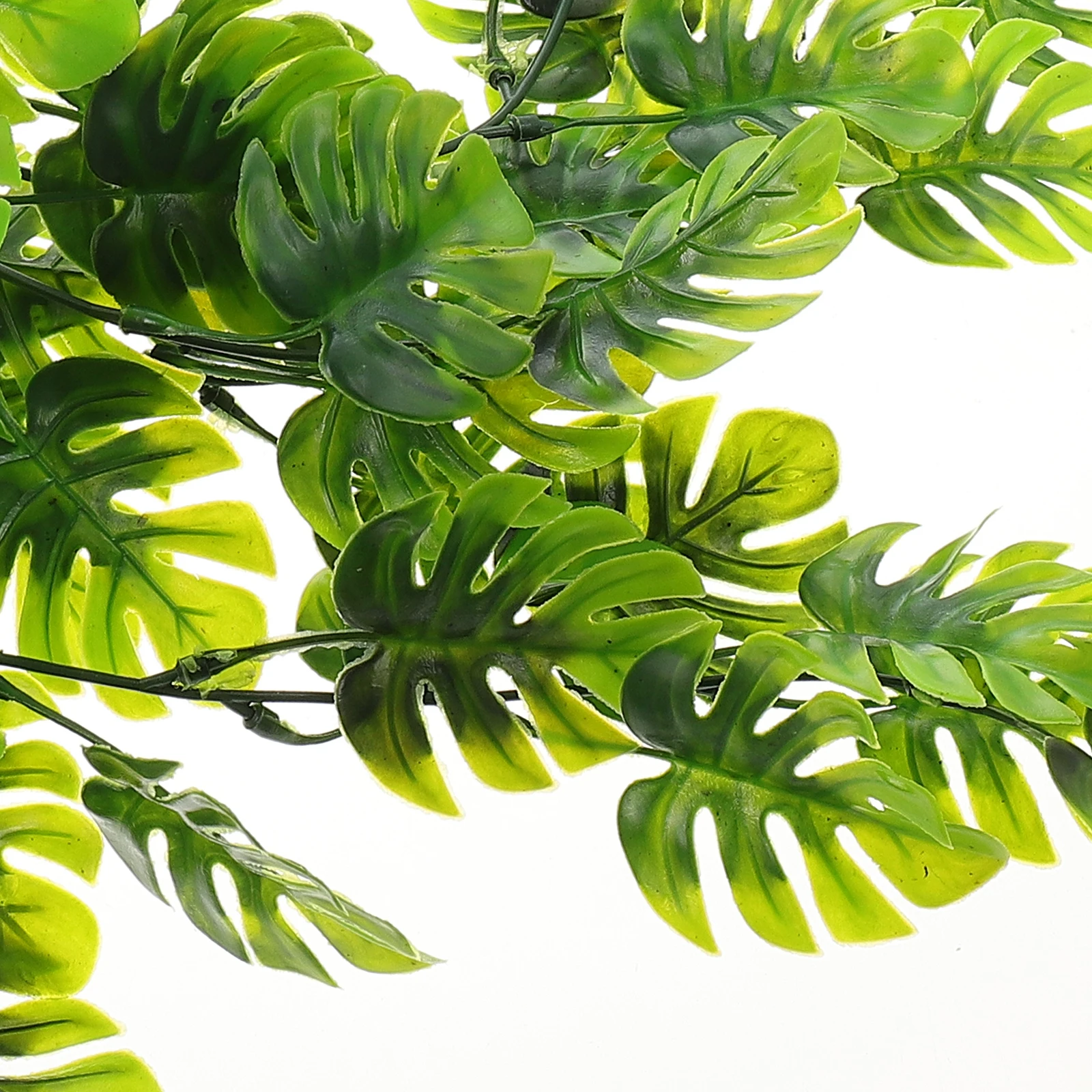 

2 Pcs Turtle Back Leaf Green Plant Hanging Rattan Vine Decor Artificial Garland Wall Decorations Lightweight Festival Home