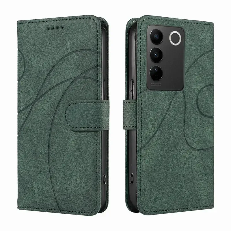 

Case for Vivo V40 Y28 Y18 Y03 Y38 Y200 V40 X100 Pro Luxury Leather Wallet Flip Phone Cover Vivo S18 Y17 Y20 Y27 V27 Y20 Y21 Case