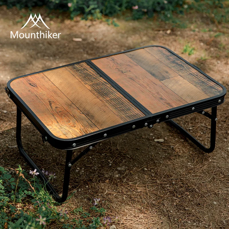 Portable Outdoor Folding Table Road Trip Vintage Table can Accommodate Camping Heavy Load Picnic Camping Fishing Table