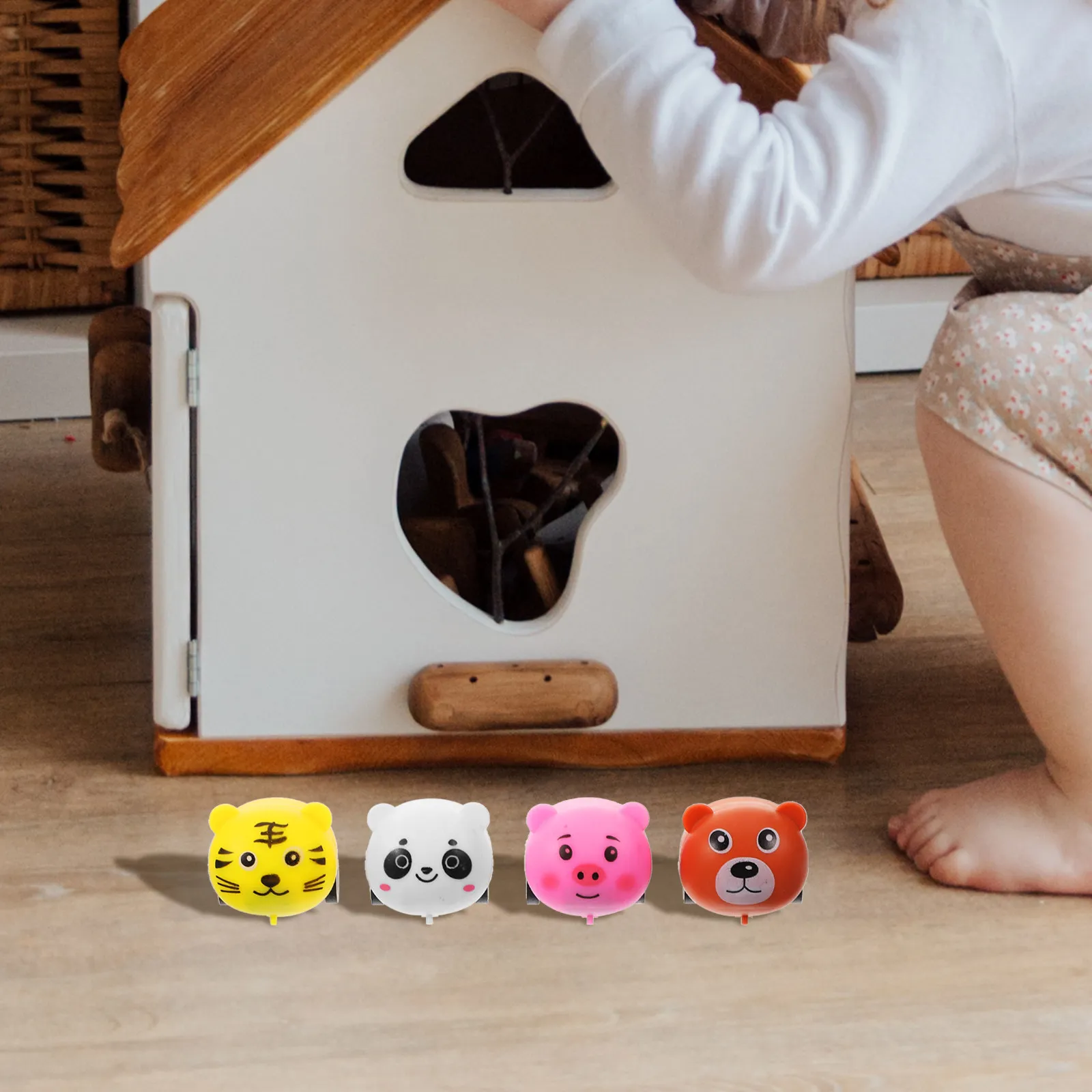 

12Pcs Adorable Cartoon Pull-Back Cars Inertial Vehicle Playthings for Children Parent-Child Bonding Birthday Holiday Gift Decor