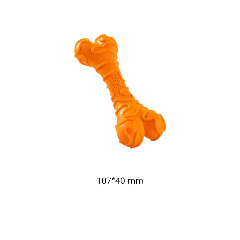 ألعاب الكلاب الصغيرة والمتوسطة المطاطية على شكل عظمة الجبن قابلة للمضغ للقطط والكلاب، لعبة مضغ فعالة لتنظيف الأسنان #6