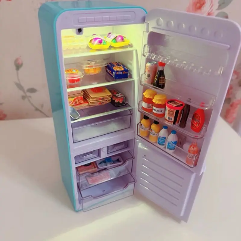 Original Fill The Fridge Mini Refrigerator Set Mini Brands Ball Series Blind Box Mystery Box Play House Toy Decor Kid Toys Gifts view 4