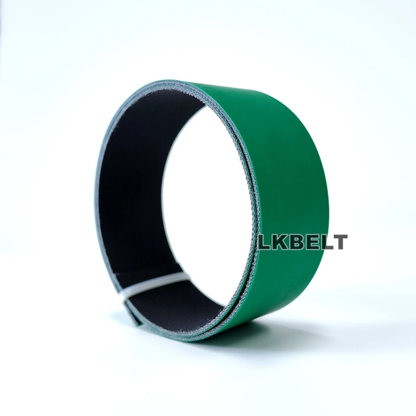 Thickness 4.5mm Industrial Double Fabric Flat Conveyor Belt PU OEM Wear Resistant Non-slip High Transmission Efficiency