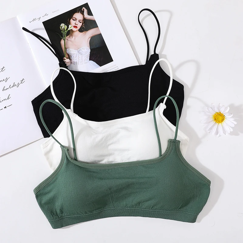 Seamless Bra Tube Tops Women Sexy Underwear Low Back Square Neck Lingerie Backless Bandeau Sexy Removable Pads Tube Bras