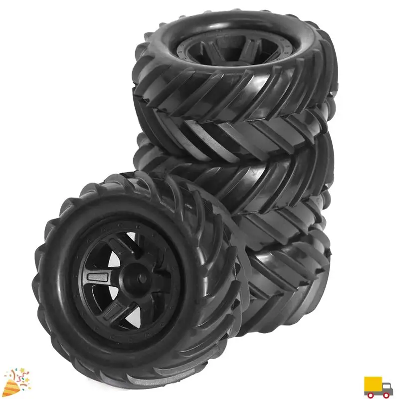 1Set/4Pcs RC Car Upgrade Tire Kit For 1/16 Traxxas1/16E-Revo RC Car Upgrade Parts 90Mm