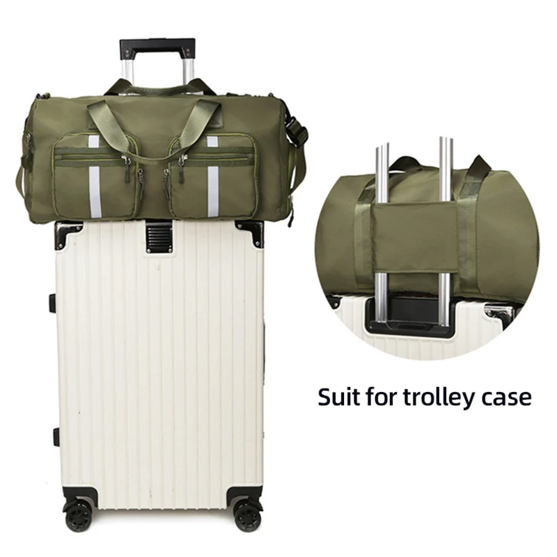 Travel Fitness Gym Yoga Handbag Dry Wet Trainning Sports Shoulder Bag Shoes Pack Large Duffle Business Trip College Storage Bag