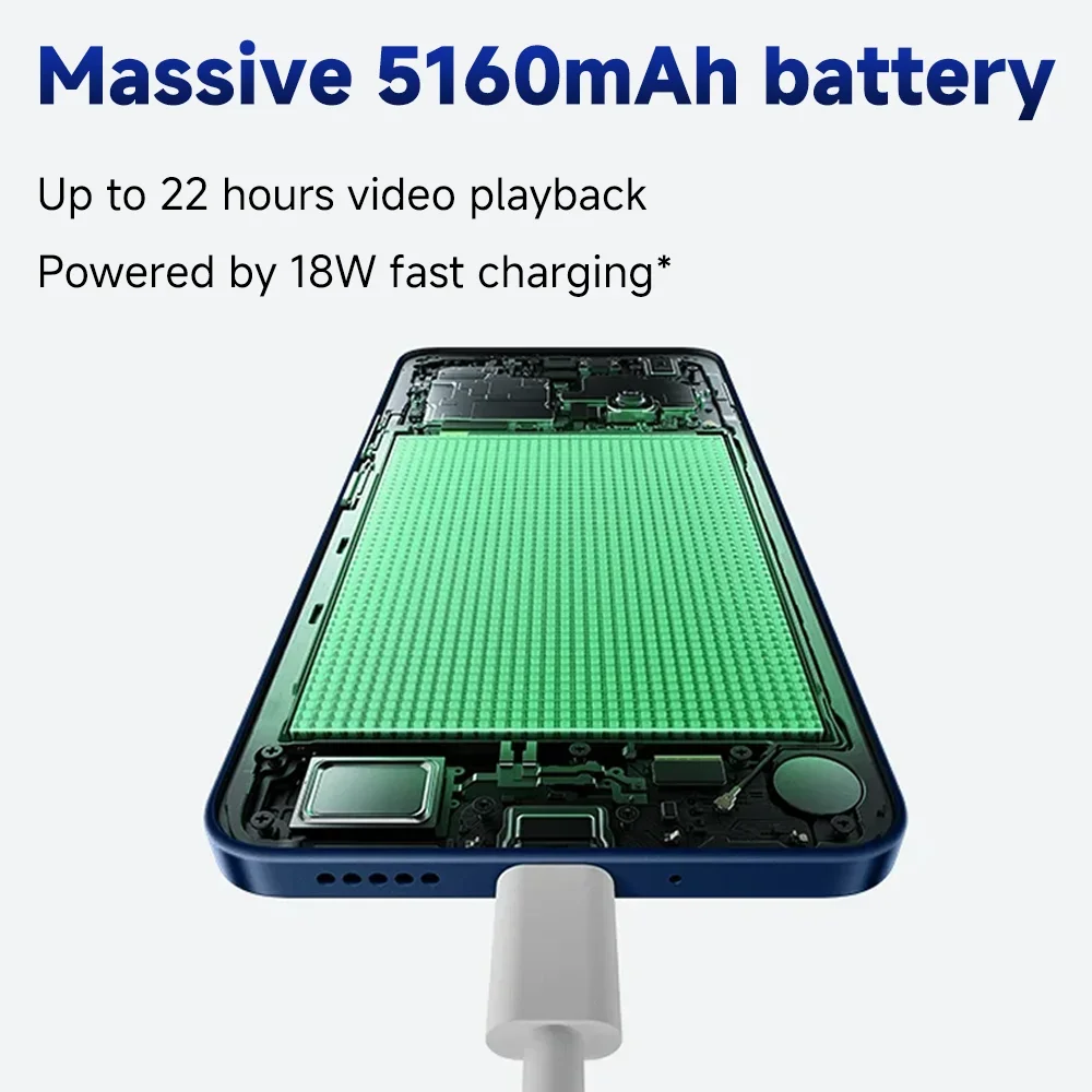 Xiaomi Redmi 14C الإصدار العالمي الغمر 6.88 بوصة عرض 50MP AI نظام الكاميرا المزدوجة ضخمة 5160 مللي أمبير بطارية 18 واط شحن سريع