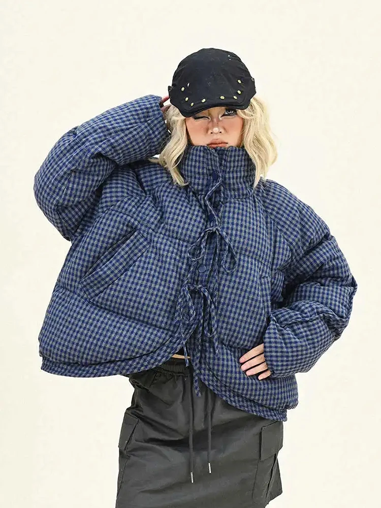 سترات قصيرة سميكة من الدانتيل منقوشة كلاسيكية للنساء على الطراز الكوري سترات بأزرار غير رسمية فضفاضة