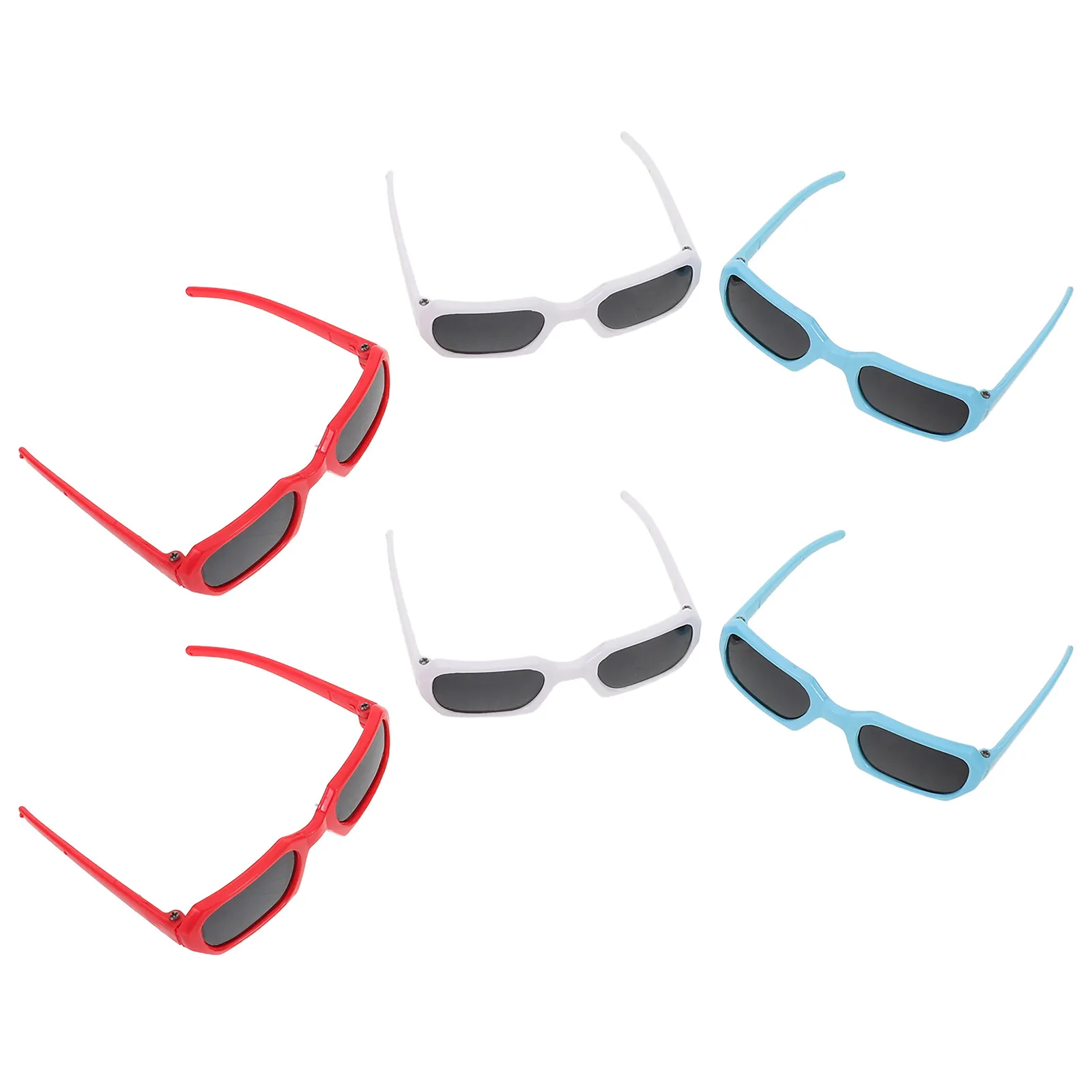 

6 шт. модных стильных аксессуаров для 18-дюймовых кукол: мини-очки для летних прогулок, путешествий и вечеринок