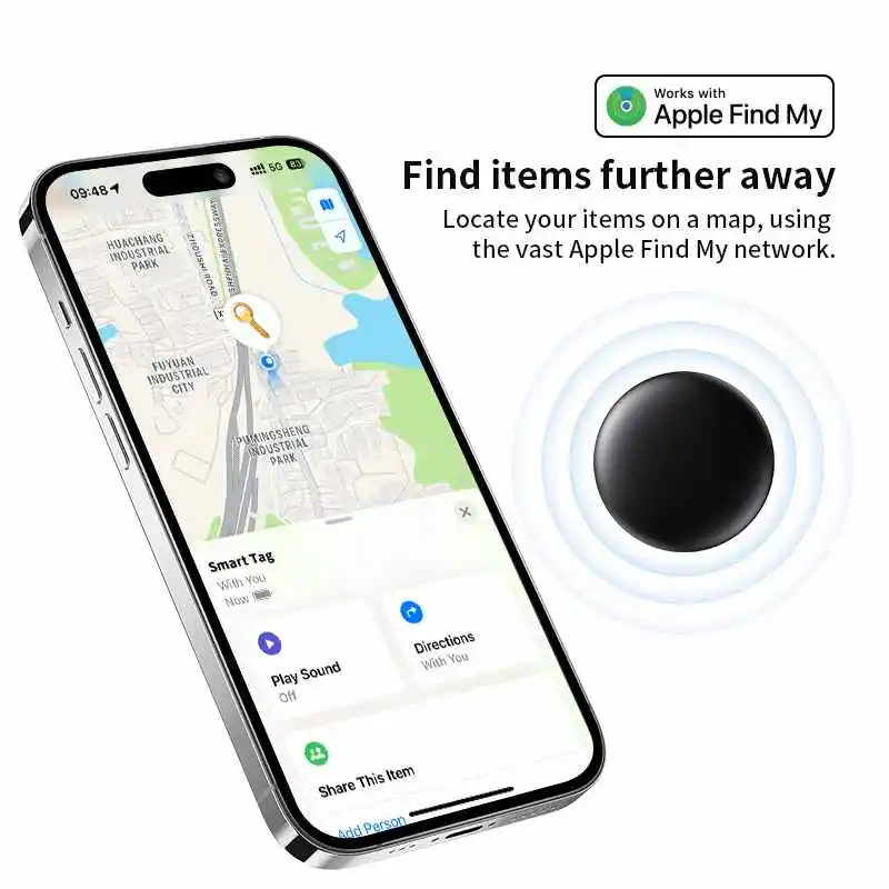 RSH Finder Security Smart Tracker Link Smart Tag con Apple trova la mia chiave Bluetooth GPS Tracker per auto Pet bagagli MFi Finder IOS