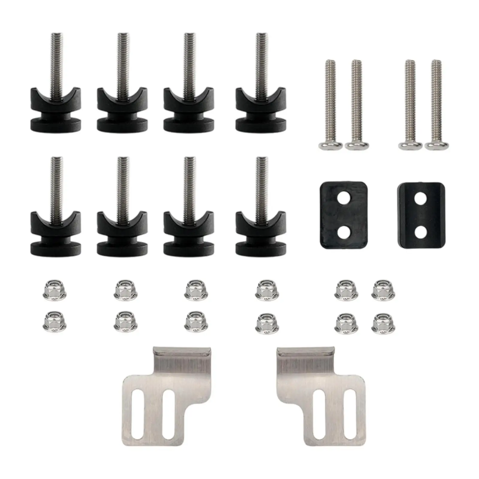 Kit de montagem de saco traseiro de motocicleta, manutenção profissional de peças sobressalentes, conjunto de tira de fixação, parafusos de placa, kit de montagem de saco traseiro de motor