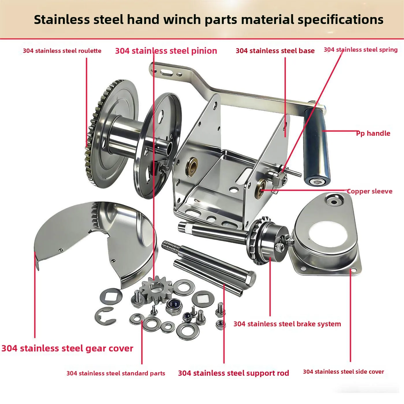 Thumbnail 3 - #5 Top 50 Hand Crank Winch