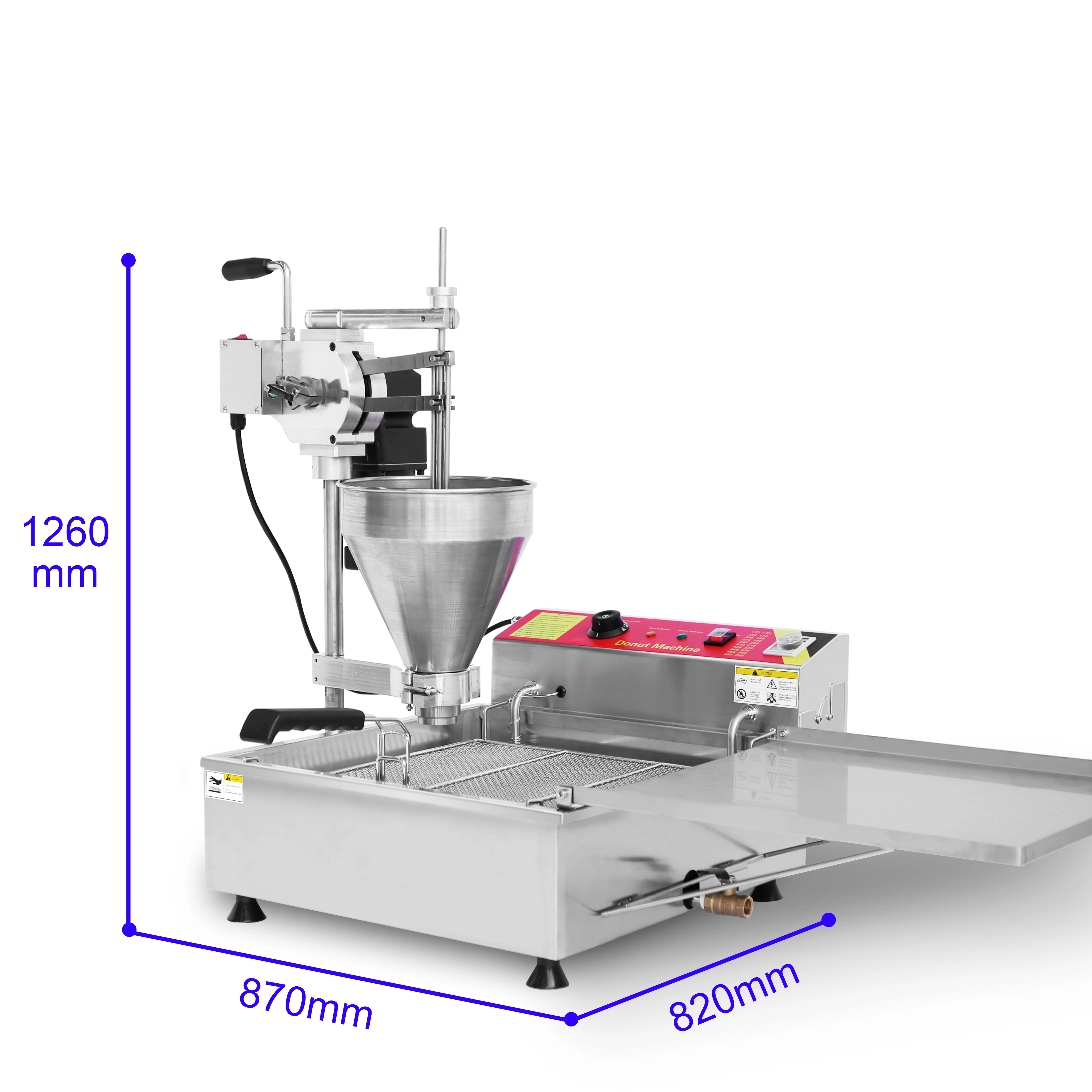 Máquina automática comercial para hacer Donuts, Mochi, freidora profunda, novedad