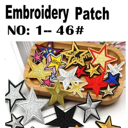 Custom Embroidered Luxury Patches Fabric Stickers Iron on Patch Shirt Logo Hot Transfer Sticker